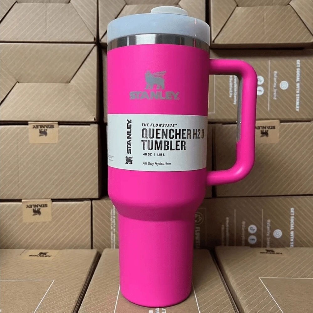 💓💓💓🌷🌷ROSE🌷🌷 40OZ STANLEY QUENCHER 💓💓💓 GENUINE STANLEY